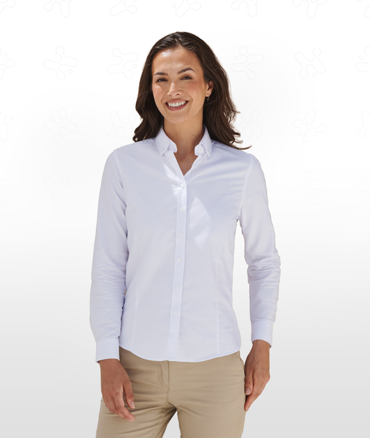 Women's Modern Long Sleeve Oxford Shirt