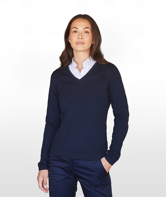 Women's 12 Gauge V-Neck Jumper
