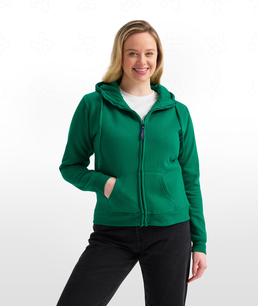 Ladies Classic Full Zip Hooded Sweatshirt